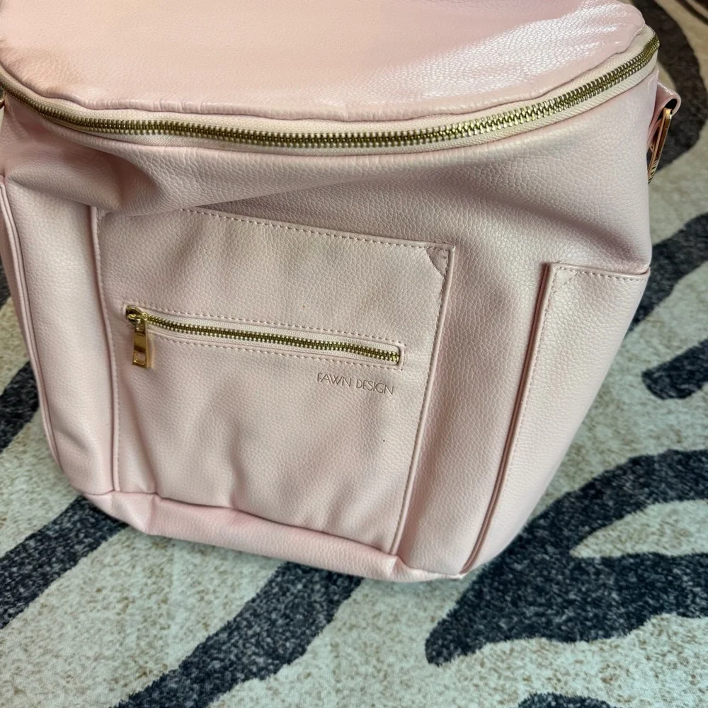 FAWN Design Pink Blush Backpack Diaper Bag